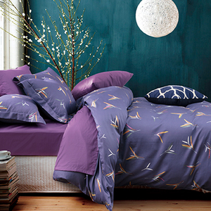 KOSMOS ropa de <span class=keywords><strong>cama</strong></span> 300 t de impresión al por mayor de la hoja de <span class=keywords><strong>cama</strong></span> de algodón impreso juego de funda Nórdica - Product Image 6