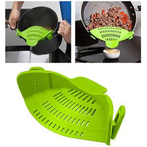 Olla y cuenco de cocina, colador a presión con Clip, fácil de usar y almacenar, <span class=keywords><strong>para</strong></span> Fideos y verduras - Product Image 3