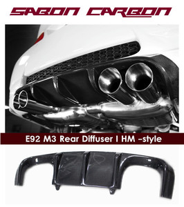 Diffusore Posteriore in Fibra di Carbonio Stile HM per <span class=keywords><strong>BMW</strong></span> E92 <span class=keywords><strong>M3</strong></span>, Accessorio per Paraurti Auto - Product Image 5
