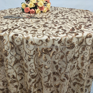 Hermosos Manteles de Lentejuelas Doradas, Manteles Personalizados con Lentejuelas, Decoraciones de Boda, Mantel de Lentejuelas - Product Image 1