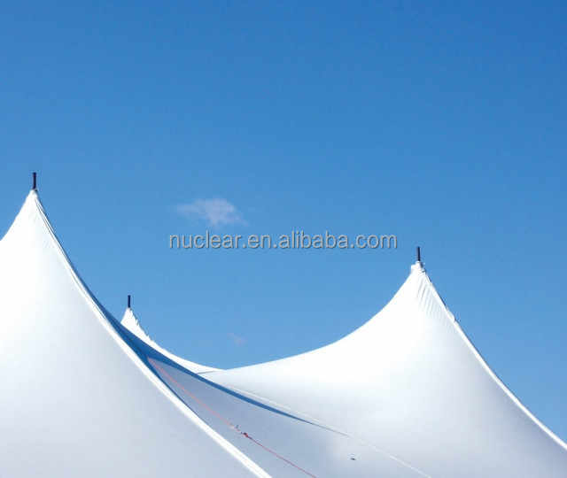 Ncf 1mm Pvdf Lacquer Pvc Coated Tensile Roof Tarpaulin Fabric for Soft Tensile Membrane Structure