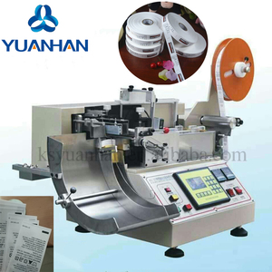 Kecepatan tinggi akurat dan mudah dioperasikan penuh otomatis tas susun pakaian tenun <span class=keywords><strong>label</strong></span> pita mesin pemotong - Product Image 5