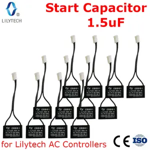 Kapasitor Mulai untuk Pengontrol AC Lilytech, 1.5UF, 12 Buah Paket Lot