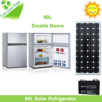 Mini réfrigérateur solaire à porte simple de nouvelle conception, 80 L