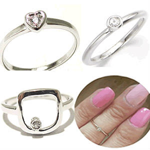 Beadsnice ID26769 castone in argento uno CZ cubico ia accento su Midi punta superiore del dito sopra gli anelli di nocca/anello vners - Product Image 6