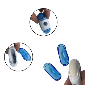 Aiguisoir à crayons <span class=keywords><strong>rond</strong></span>, en plastique, OEM, avec gomme - Product Image 2