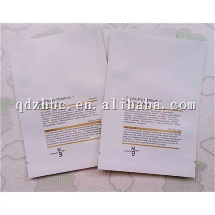 Wholesale Packaging Face Mask skin care cosmetic poly packaging facial carboxy co2 gel mask pack