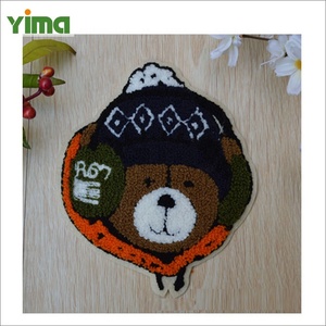 Miếng vá sang trọng cho trẻ em quần áo thời trang gấu khăn ĐÍNH THÊU Chenille đính Fluff các bản vá lỗi - Product Image 3