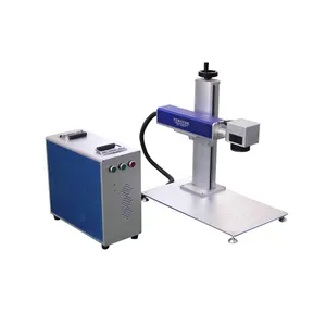 Portable 20W fiber laser marking machine for metal credit card Laser printing machine for jewelry Lazer printer