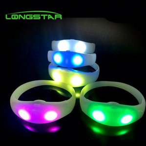 Glow In The Dark Luminous Party City Armband Fabrik Silicon LED Armband - Product Image 1