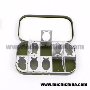 Boîte en aluminium pour la pêche à la mouche, couleur verte, 10 modèles WR - Product Image 5