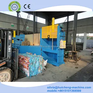 Hydraulic driven recycling vertical baler equipment /wool baling press machine/vertical waste paper plastic