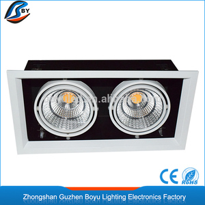 Tipo downlight rejilla cuadrada luz del punto 10 W * 1/10 W * <span class=keywords><strong>2</strong></span>/10 W * <span class=keywords><strong>3</strong></span> /20 W * <span class=keywords><strong>2</strong></span>/20 W * <span class=keywords><strong>3</strong></span> - Product Image 3