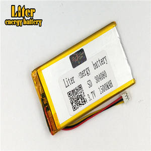 Connector <span class=keywords><strong>2</strong></span>,0-3 p 304080 ultra-thin polymer lithium battery 1500 mAh outdoor lighting 3,7 V Medical equipment with NTC - Product Image 3