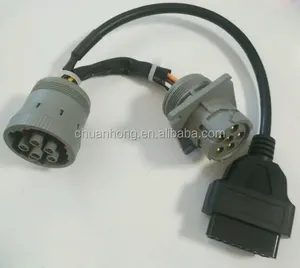 16 针至 6 针 Deutsch J1708 电缆适配器，用于 DELPHI 诊断 DS150E OBD2 Y 分离器