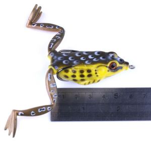 กบพลาสติกอ่อนนุ่มเหยื่อตกปลา5.5ซม./15.5G Bionic Lure 5กล่องThunderกบขา - Product Image 6