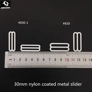 30mm große größe metall regler nylon beschichtet metall slider bh teller