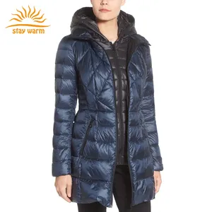 Doudoune longue pour femme, blouson chauffant en duvet, vêtement d'hiver - Product Image 1