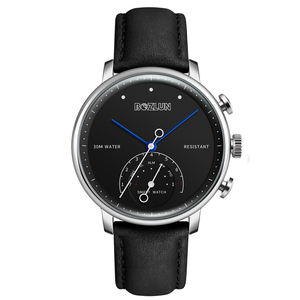 SKMEI H8 Multifunction Special Smart Quartz <strong>Watch</strong> Unisex <strong>His</strong> <strong>and</strong> <strong>Hers</strong> <strong>Watches</strong> With Stainless Steel Case Leather Band - Product Image 2