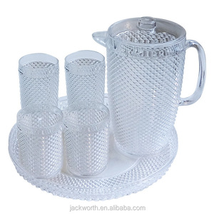 Kit de plateau en plastique pour pichet et gobelets - Product Image 1