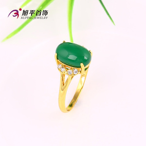 Anillo de Boda de Oro de Arabia Saudita con <span class=keywords><strong>Piedras</strong></span> <span class=keywords><strong>Preciosas</strong></span> de Joyería Xuping - Product Image 3