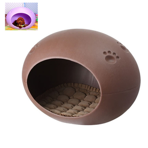 현대 계란 모양의 내구성 개 플라스틱 고양이 둥지 집 애완 동물 개집 개 잠자는 집 실내 - Product Image 6