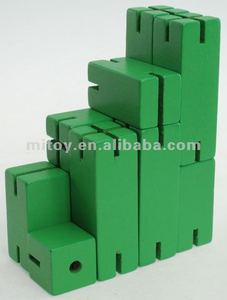 Yunhe Fabrik OEM Produkt Kunst & Handwerk Spielzeug Farbe Holz Mini Roboter, Holz spielzeug Faltbare robot, <span class=keywords><strong>Cube</strong></span> Man <span class=keywords><strong>Puzzle</strong></span> - Product Image 6