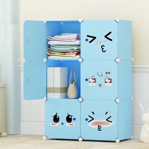 Armoire de rangement modulaire portable DIY, organisateur de placard peu encombrant avec tringle de suspension et <span class=keywords><strong>cubes</strong></span> profonds - Product Image 4