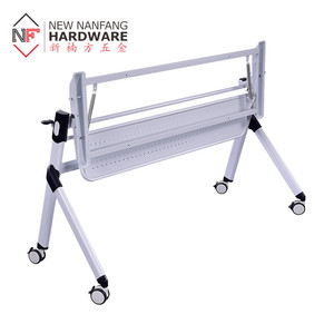 Cadre de <span class=keywords><strong>table</strong></span> pliable moderne pour formation en bureau avec <span class=keywords><strong>roulettes</strong></span> mobiles pour <span class=keywords><strong>table</strong></span> de formation - Product Image 5