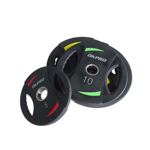 Fabrika toptan ağırlık kaldırma siyah üretan plaka halter 20kg ağırlık plakası - Product Image 4