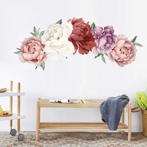Decorazioni per la casa 3d del fiore della rosa della parete della decalcomania