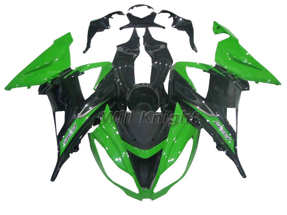 Carénages d'injection pour Kawasaki Ninja 636 ZX6R ZX-6R 13 14 ABS en plastique Kit de carénage de moto ZX6R 2013 2014