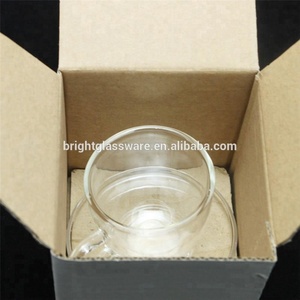 Doble pared de vidrio tazas de café transparente aislado taza térmica gafas - Product Image 4