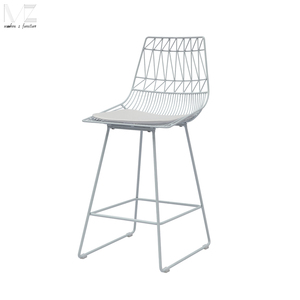Industrial Living Room Restaurant <strong>Breakfast</strong> High Chair Modern Metal Iron Faux Leather Bar <strong>Stools</strong> for Kitchen Luxury - Product Image 2