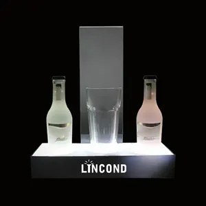 定制亚克力 LED 啤酒瓶展示架葡萄酒瓶 Glorifier