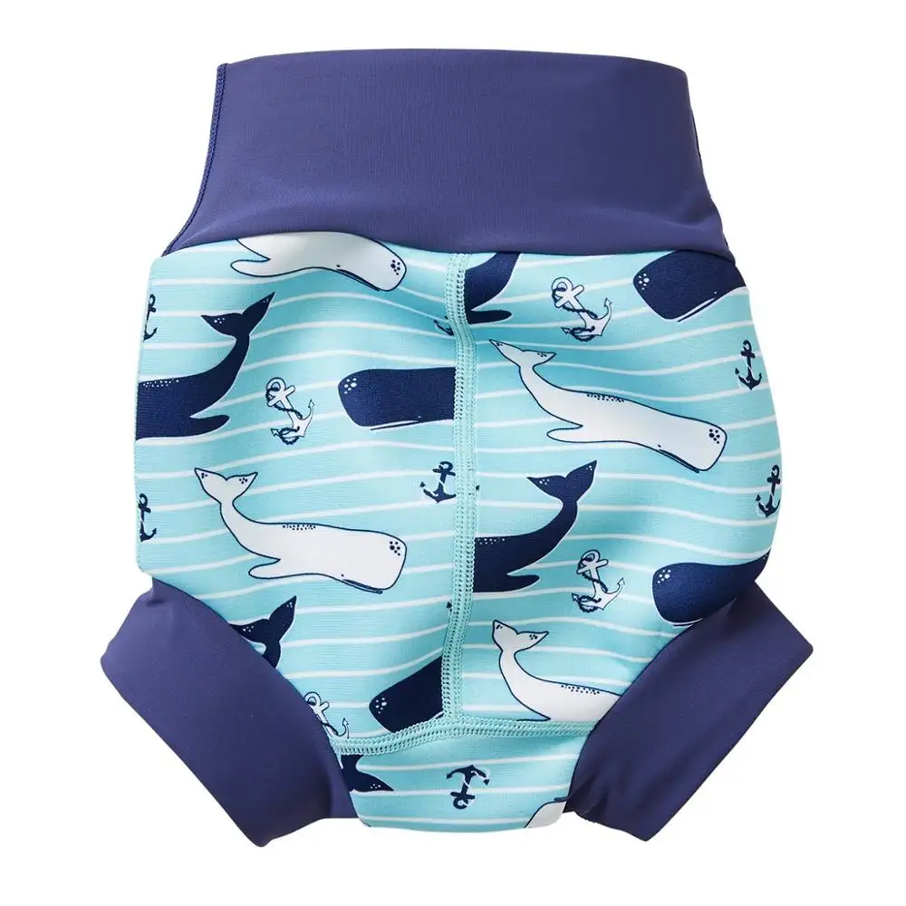 Custom printing Logo reusable kids swimsuit napper neoprene baby swim diaper