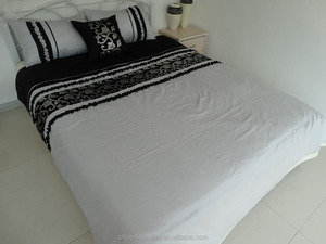 Ensemble de literie en Patchwork de dentelle, nouveau Design en <span class=keywords><strong>blanc</strong></span> <span class=keywords><strong>et</strong></span> <span class=keywords><strong>noir</strong></span>, literie de la maison, housse de couette, drap, - Product Image 3
