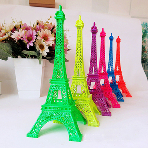 Modellino della Torre Eiffel in Metallo da 25cm, Decorazione Colorata per Vetrine e Casa, Tecnica Placcata con Stampa Offset - Product Image 3