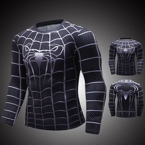 Cody Lundin manica lunga supereroe Spiderman compressione T Shirt <span class=keywords><strong>uomo</strong></span> <span class=keywords><strong>Fitness</strong></span> Body Building <span class=keywords><strong>abbigliamento</strong></span> top - Product Image 6