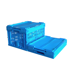 Plastik menteşe kapak kasaları balık sandık katlanır çamaşır sepeti plastik sebze toplama sepeti plastik sepet depolama - Product Image 1