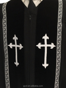 Vestido de sacerdote, vestimentas de Iglesia, diseños de púlpito cruzado de iglesia para uniforme de Iglesia - Product Image 3
