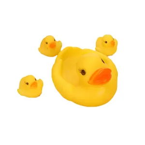 Zf116 mini pato para banho de bebê, brinquedo com som, pato de borracha amarelo, brinquedo para crianças, presentes para natação