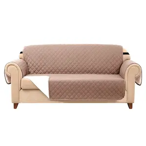 Couverture de canapé matelassée, housse de protection de meubles en microfibre Polyester, 3 places inclinable, avec sangle élastique, nouvelle collection - Product Image 1