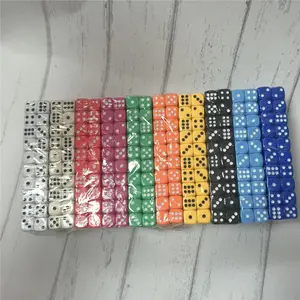 14Mm Ns Poker Chips Dobbelstenen Voor Ludo Game Dice & Blauw, Groen, Geel, Zwart, oranje Kleurrijke Kleuren Relatiegeschenken Rpg Dobbelstenen Set