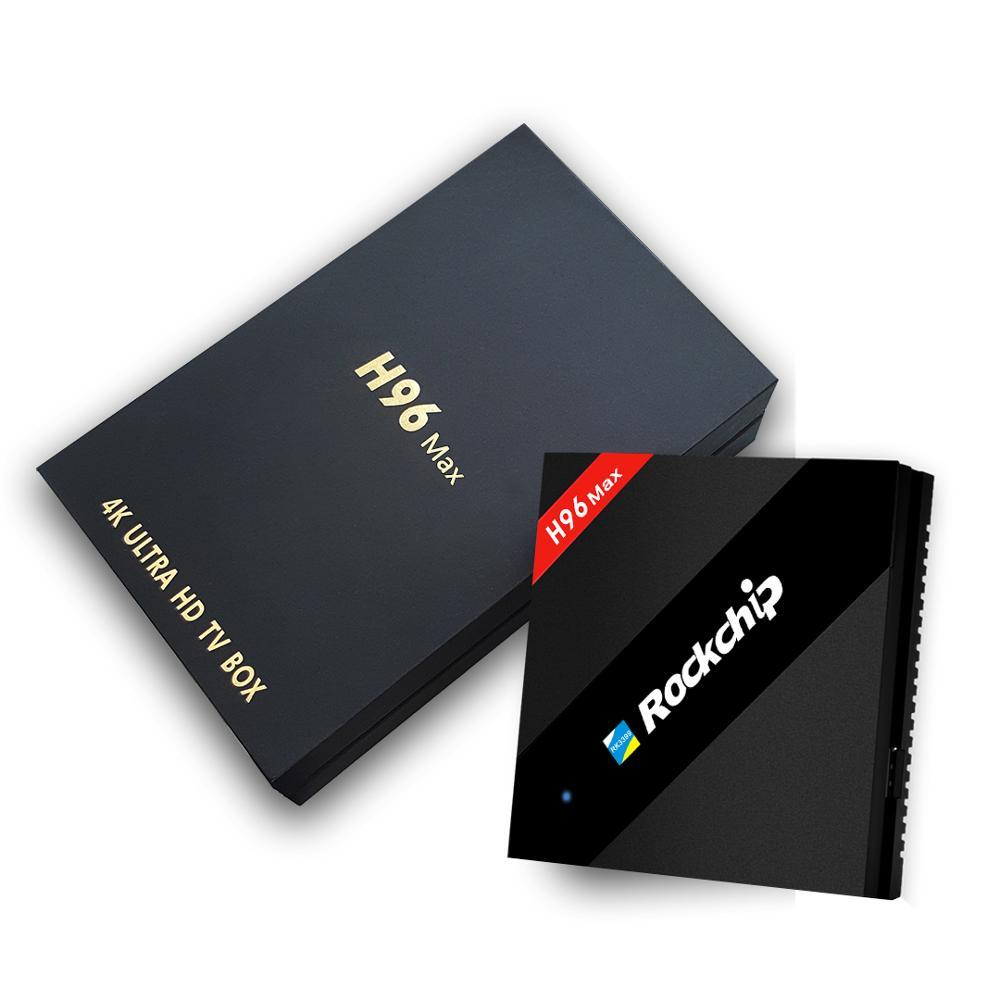 Rockchip RK3399 Six Core 4G 32G H96 MAX 4 K Android 6.0 Mini PC Internet Android Décodeur En Direct TV Box