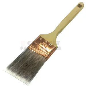 CTWHPB021 Nylon/Polyester Filament Paint Brush Birken schärpe Winkel Holzgriff Hot Selling Paint Brushes