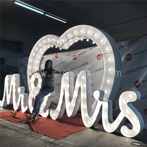 Super luminoso decorazione di cerimonia nuziale grande alfabeto <span class=keywords><strong>lettere</strong></span> tendone ha condotto la luce <span class=keywords><strong>lettere</strong></span> - Product Image 3