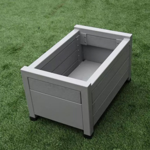 Aralu Ngoài Trời Sắt <span class=keywords><strong>Flower</strong></span> Pot Đứng Tái Chế Nhựa Chậu Cây Container - Product Image 4