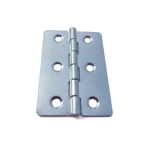 Butt Hinges for Furniture Farm Gate Steel 360 Degree Graphic Design Office Building Zinc Plated Traditional 50mm