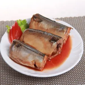 ZONCOM Factory price customized OEM canned mackerel fish HACCP BRC HALAL approved canned fish price canned mackerel